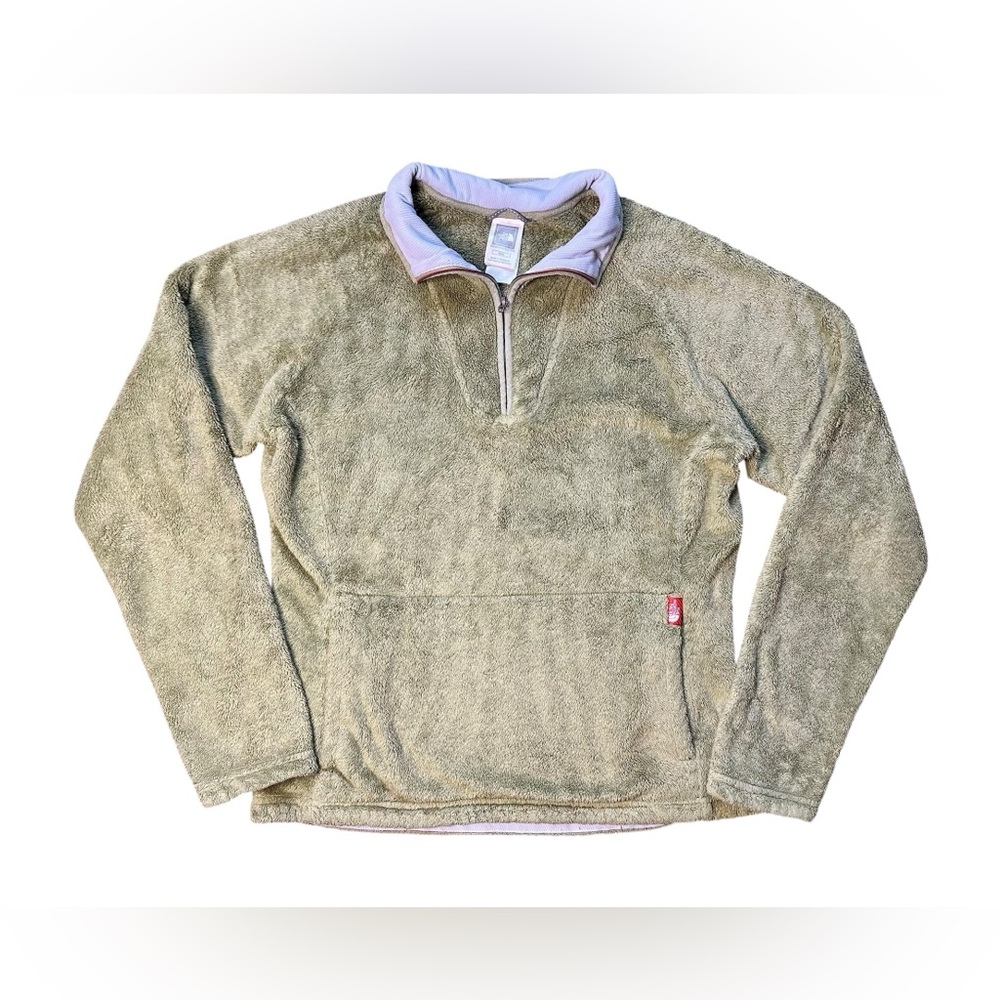 The North Face Women’s Green Half Zip Fleece Pullover Size M